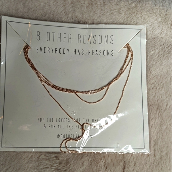 8 Other Reasons Jewelry - 8 Other Reasons Rose Gold Nine Lives Choker